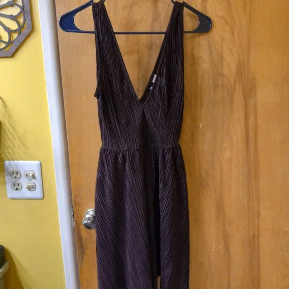 H&M | Dresses | Hm Divided Pleated Purple Satin Party Dress | Poshmark